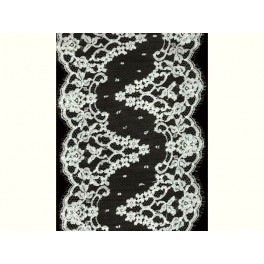 TISSU DENTELLE SANDOW BLANC CASSE A0034 TISSU DENTELLE SANDOW BLANC CASSE A0034