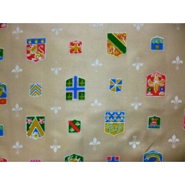 TISSU DOUBLURE BERMBERG IMPRIME FLEURS DE LYS A0046 TISSU DOUBLURE BERMBERG IMPRIME FLEURS DE LYS A0046
