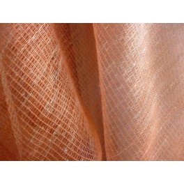 TISSU LIN VOILE ORANGE PALE A0021