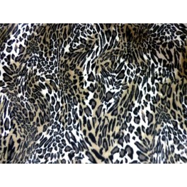 TISSU VELOURS COTON LEOPARD A0008