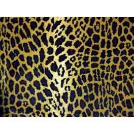 TISSU VELOURS COTON LEOPARD A0012